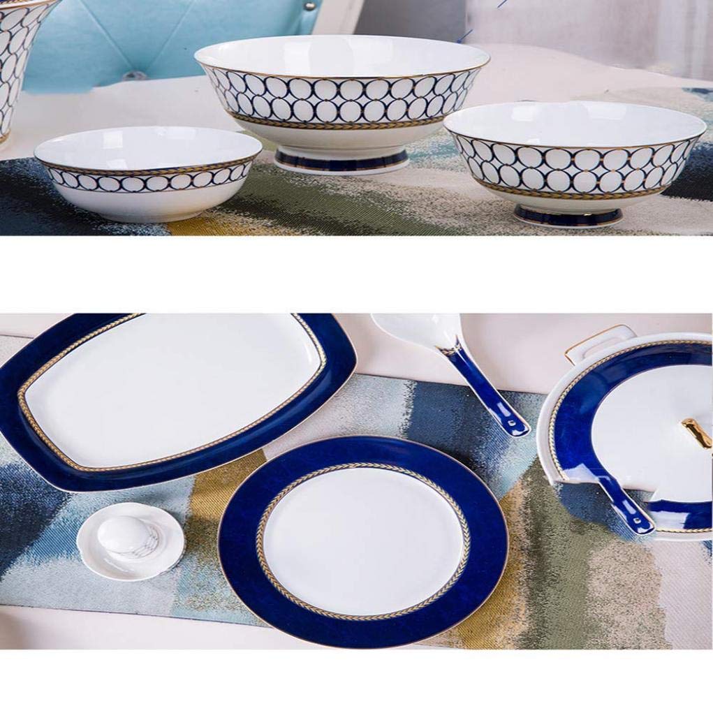 青いストライプ模様の皿セット Amazon｜ブルーストライプ柄食器60点セット｜カレー・パスタ皿