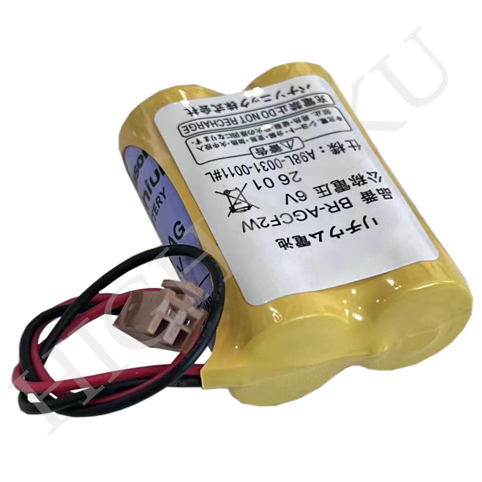 Batteria di ricambio BR-AGCF2W Batteria A06B-0177-D106, A06B0177D106, A98L-0031-0011#L, amplificatore Beta iSV, amplificatore Beta SVU, computer industriali Fanuc A00 6, Fanuc A06 con sp