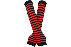 Goth Gloves with Fingerless Long Arm Warmers