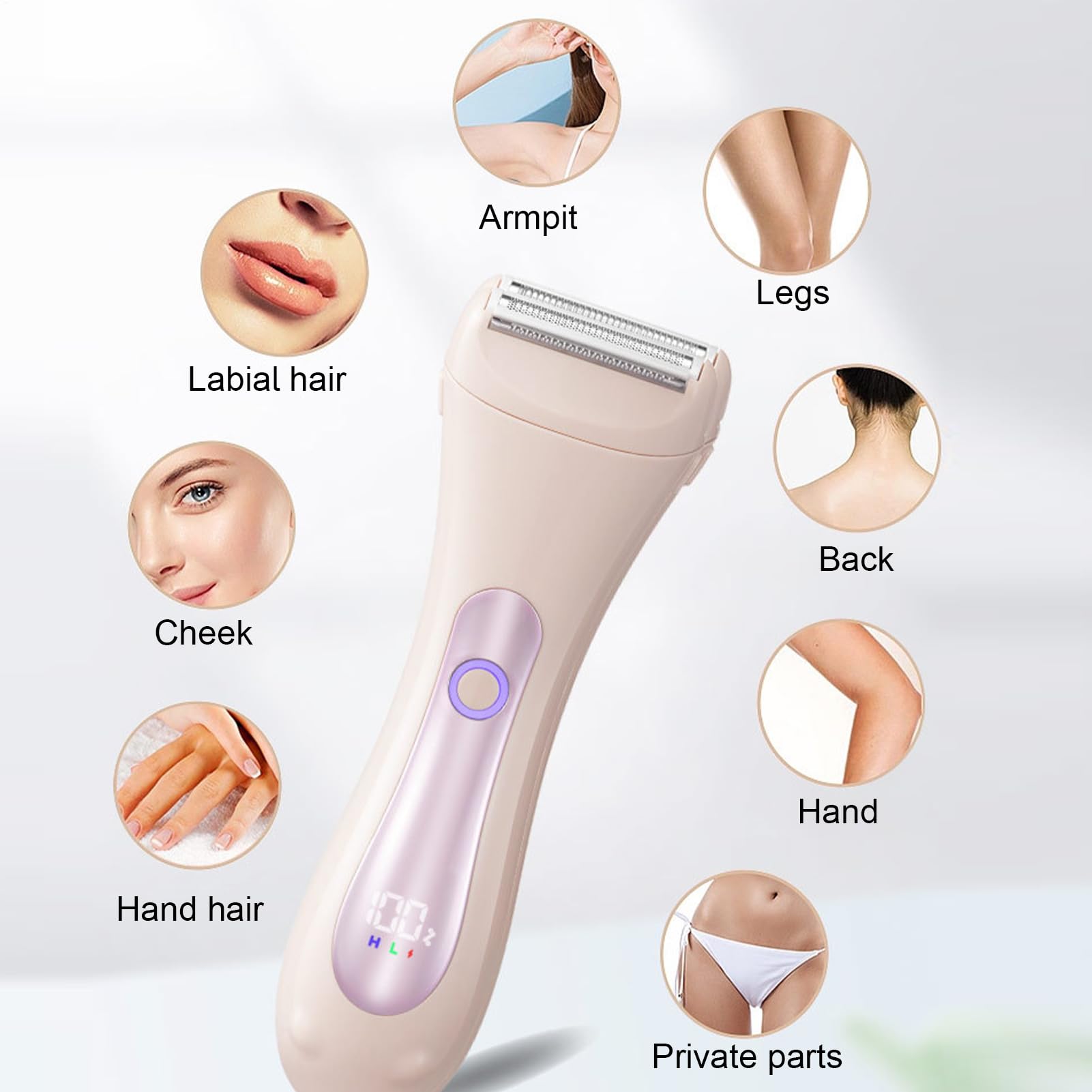Bikini Trimmer Für en Wiederaufladbare Rasierer Für Die Körperrasur Der | Trimmer Für Den Intimbereich Für Das Zuhause, Reisen, Urlaub, Die Wohnung, Studentenwohnheim Und Das