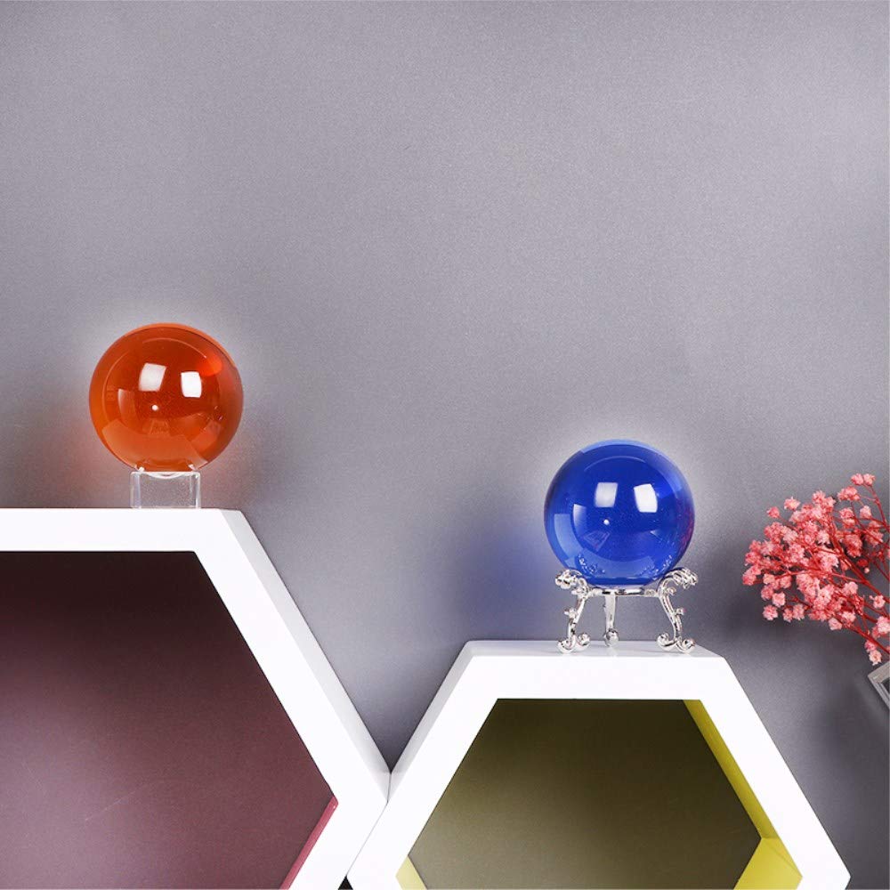 Lucky House Crystal Globe Standbeeld Decoratie Vakantie Partij Kantoor Decoratie Craft Gift (Clear