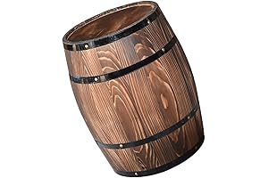 Vintage Wooden Whiskey Barrel Planter for Garden Decoration