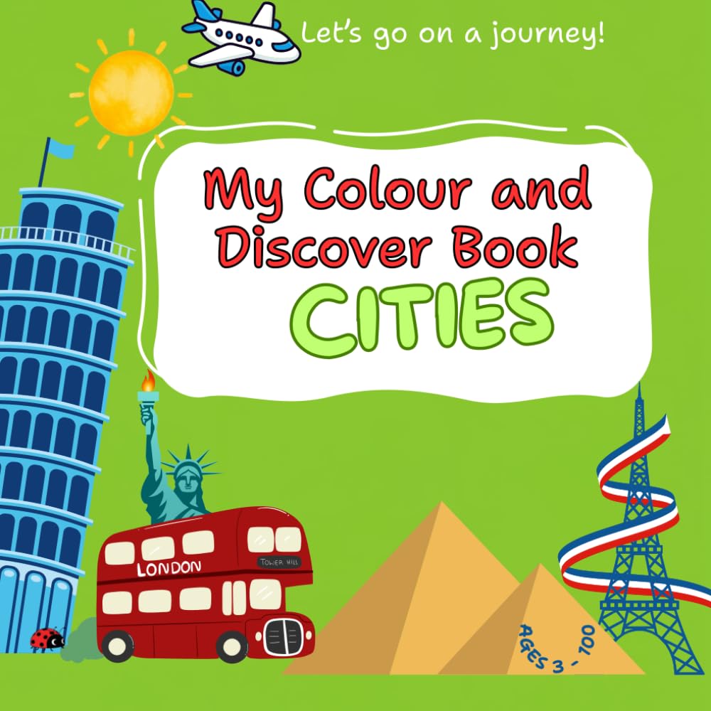 My Colour and Discover Book: Cities