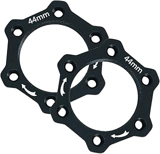 Thinvik 44MM Bike Freewheel Threaded Hubs Disk Disc Brake Rotor 6 Bolt Flange Adapter - 2 pcs/Pack