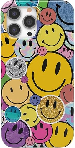 Casely iPhone 12/12 Pro Case | All Smiles | Smiley Face Sticker | Classic Ultra Slim Design