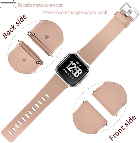 Vista 111 de Wepro - Correas para reloj inteligente, compatibles con Fitbit Versa, Versa 2 y Versa Lite SE, para mujeres y hombres, pequeños y grandes, Azul Azul