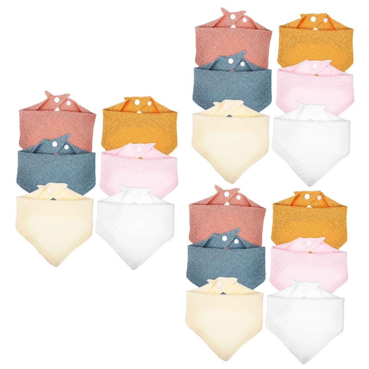 Toyvian 18 Piezas Toalla De Ducha Absorbente Bebé Triangular Fiesta Para Paño Niño Bandanas Algodón Unisex Niñas Babero Infantes Regalos Driblar Pañuelos Infantiles Colores Baberos Baba