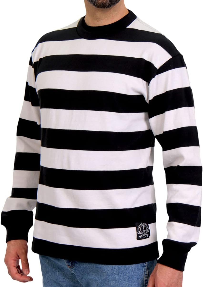 Hot Leathers FLM2003 Men's Black White and Red Long Sleeve Flannel Shirt