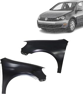 Front Fender Assy Driver and Passenger Compatible with Volkswagen GTI/Golf 2010-2014 | Direct Replacement | Primed | Steel | 5K6821021B 5K6821022B | VW1241139 VW1240139