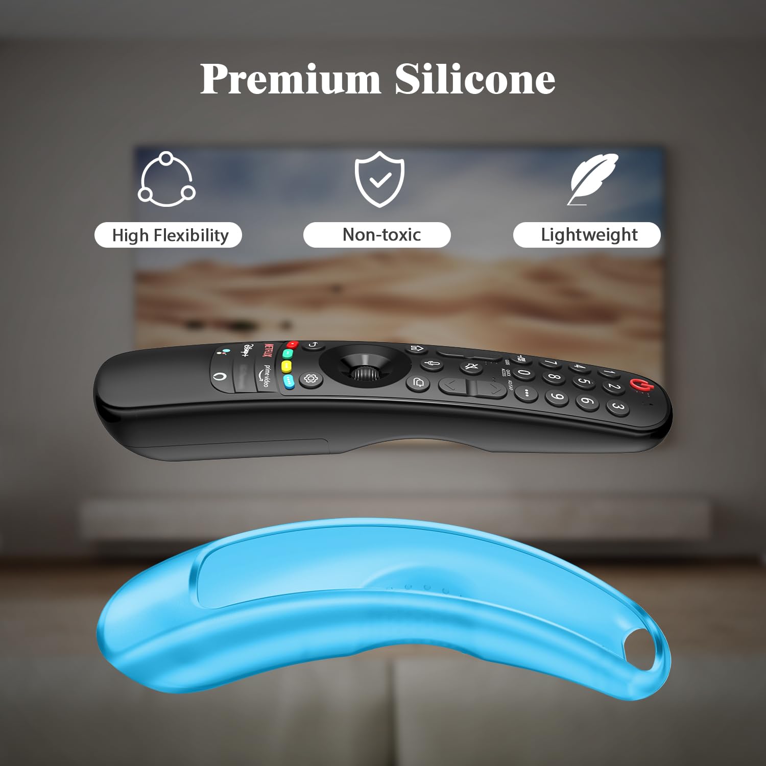 Fintie Silikon-Hülle Für LG Magic Remote (2021-2024) – Schützt Vor Stößen & Rutschen | In Himmelblau