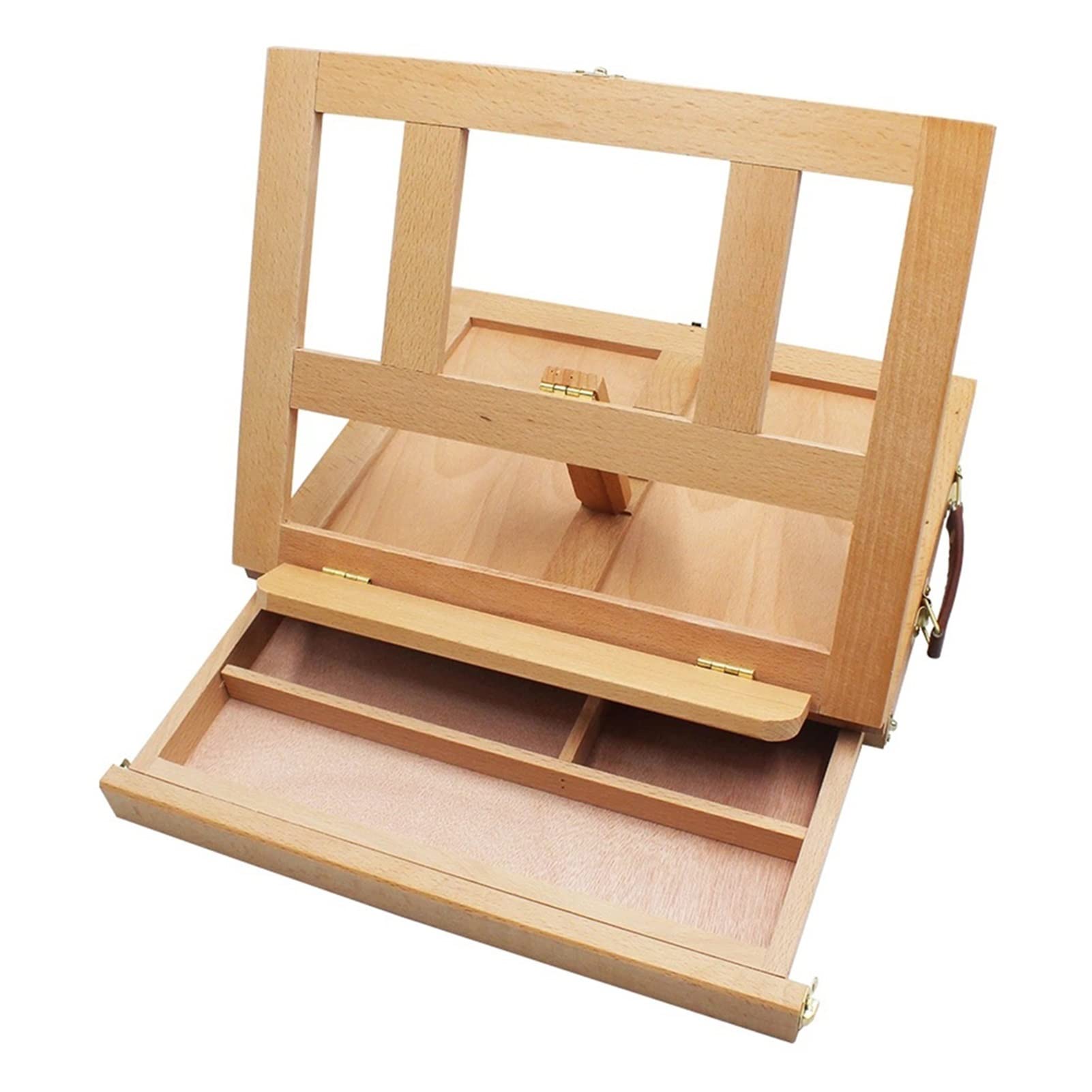 NGDFGR Easel Tabletop Easel,Medium En Table Bookrack Easel Cookbook Stand Text Book Tablet Rest-Adjustable Incline,