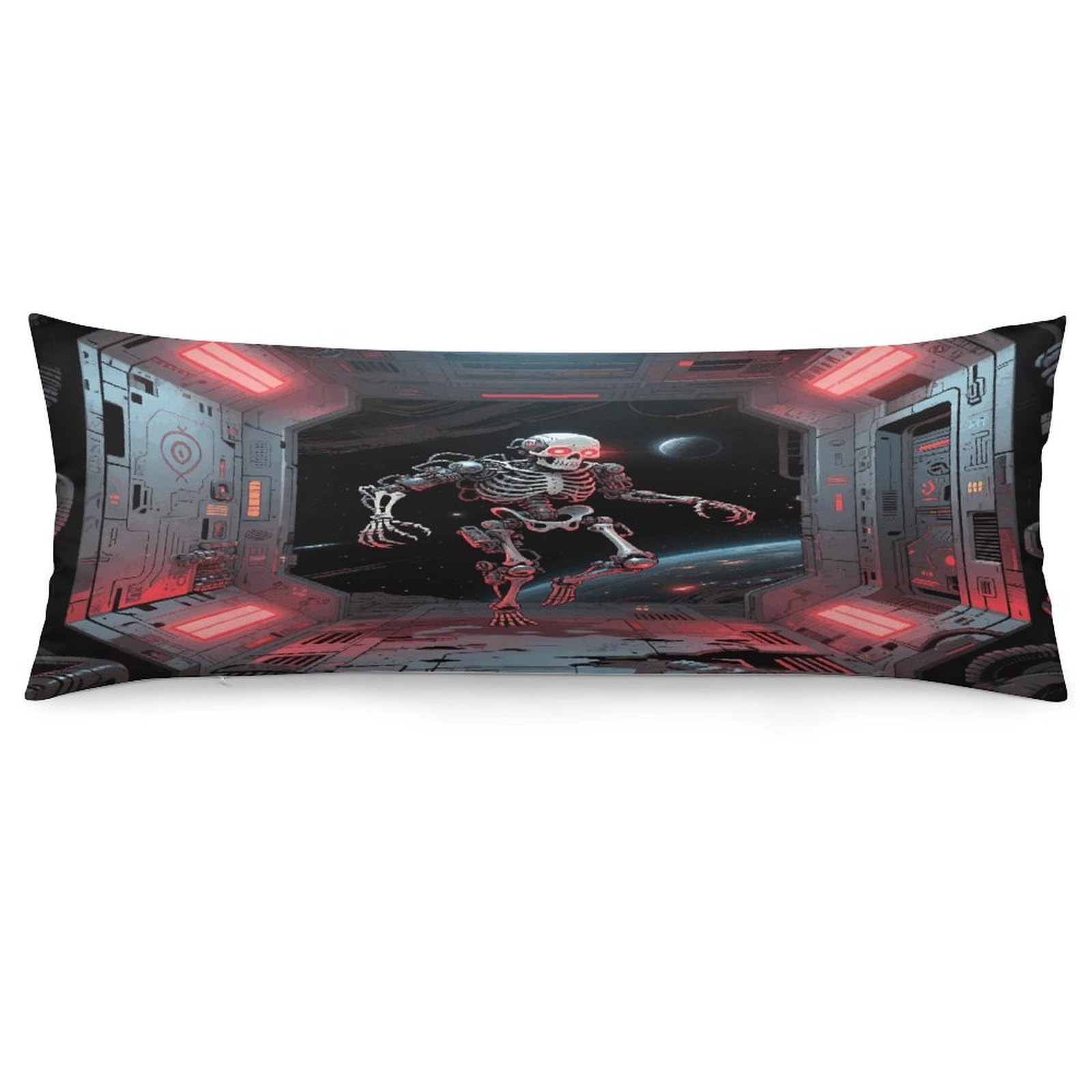 Skull Throw Pillow Cover Soft Pillow Case Decorative Lumbar Pillow Cover Cozy Throw Pillowcase Polyester Rectangular Cushion Case Decor for Couch Sofa Bed