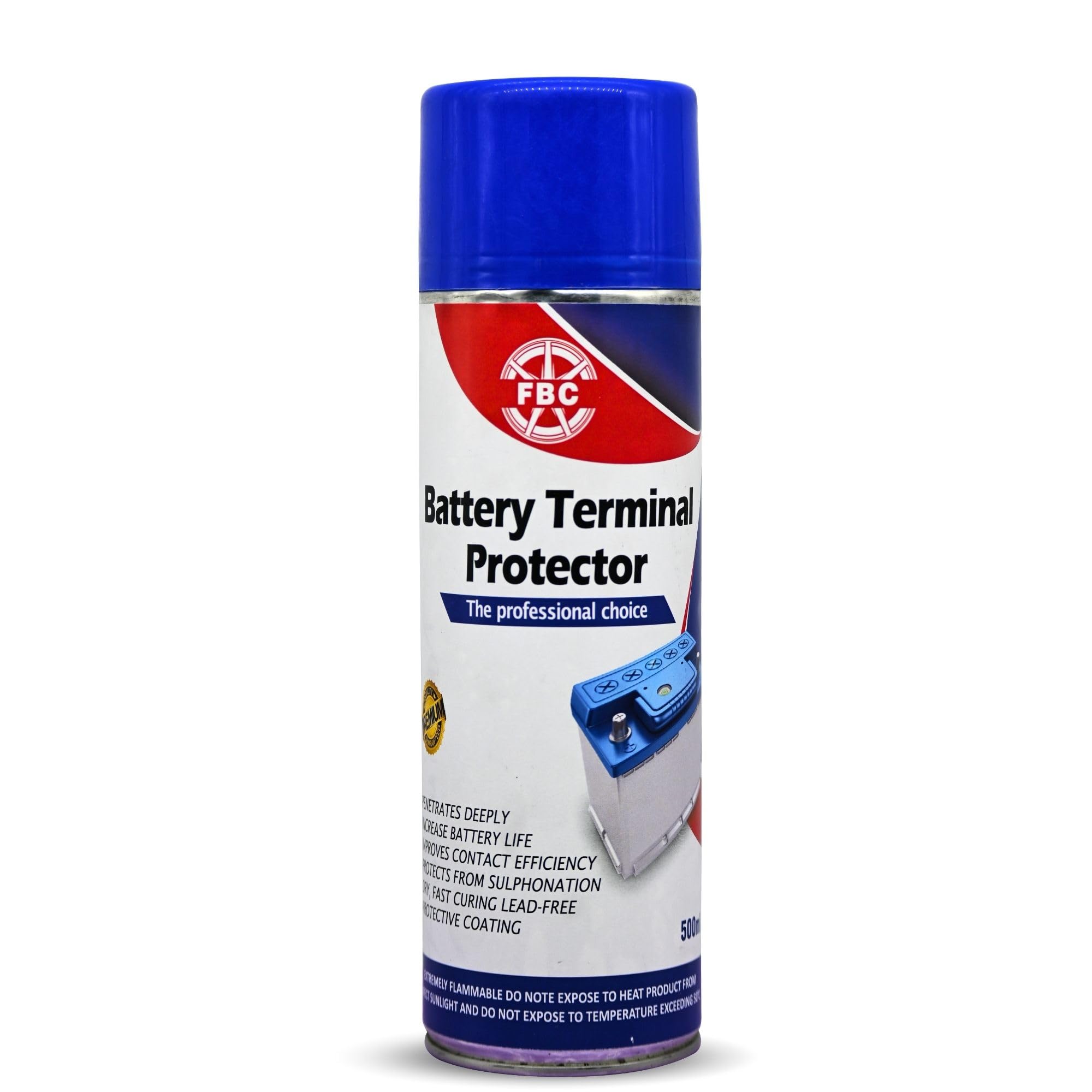 FBC Battery Terminal Protector Spray – Anti-Corrosion & Moisture Sealant – Extends Battery Life & Improves Conductivity – Safe for Cars, Trucks, Boats, RVs & Industrial Batteries – (500 ML)-image-13