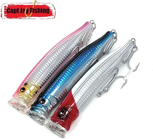 Miniatura 8 de Capt Jay Fishing Señuelos de agua salada para pesca flotante, señuelos de pesca flotantes, señuelos de pesca para surf, señuelos de pesca, señuelos