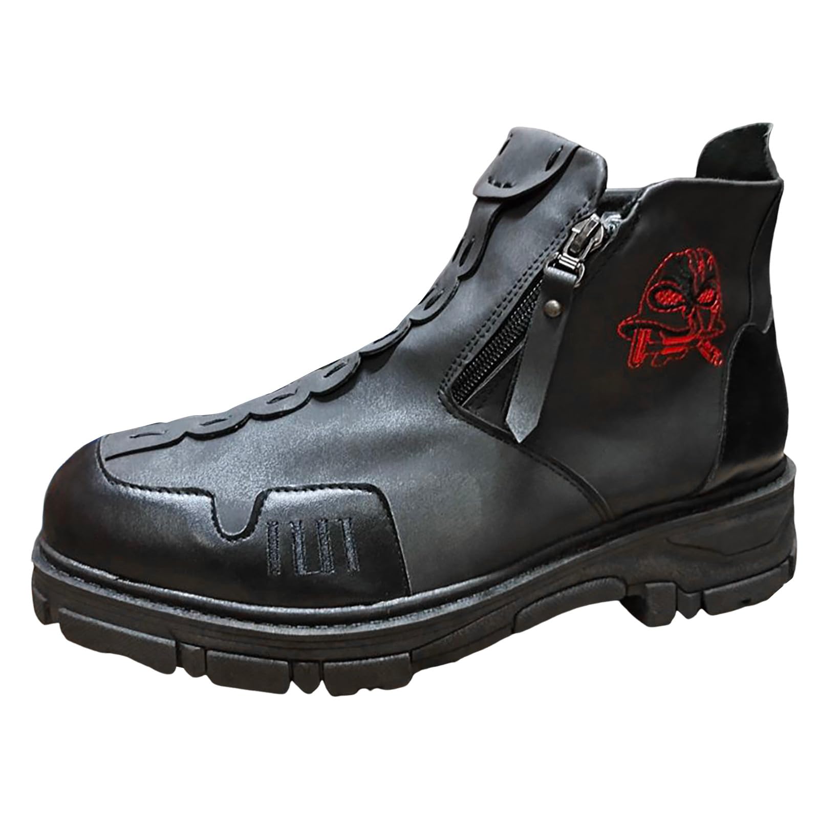Botas Europeas y Americanas para Hombre, Botines con Cremallera Lateral Grande, otoño e Invierno, Antideslizantes, cómodas y Elegantes