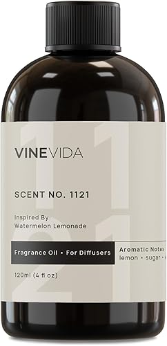 Miniatura 1 de VINEVIDA 4 onzas líquidas Aceite aromático de limonada de sandía para difusores de aire frío, aceites esenciales para recarga de aceite difusor y