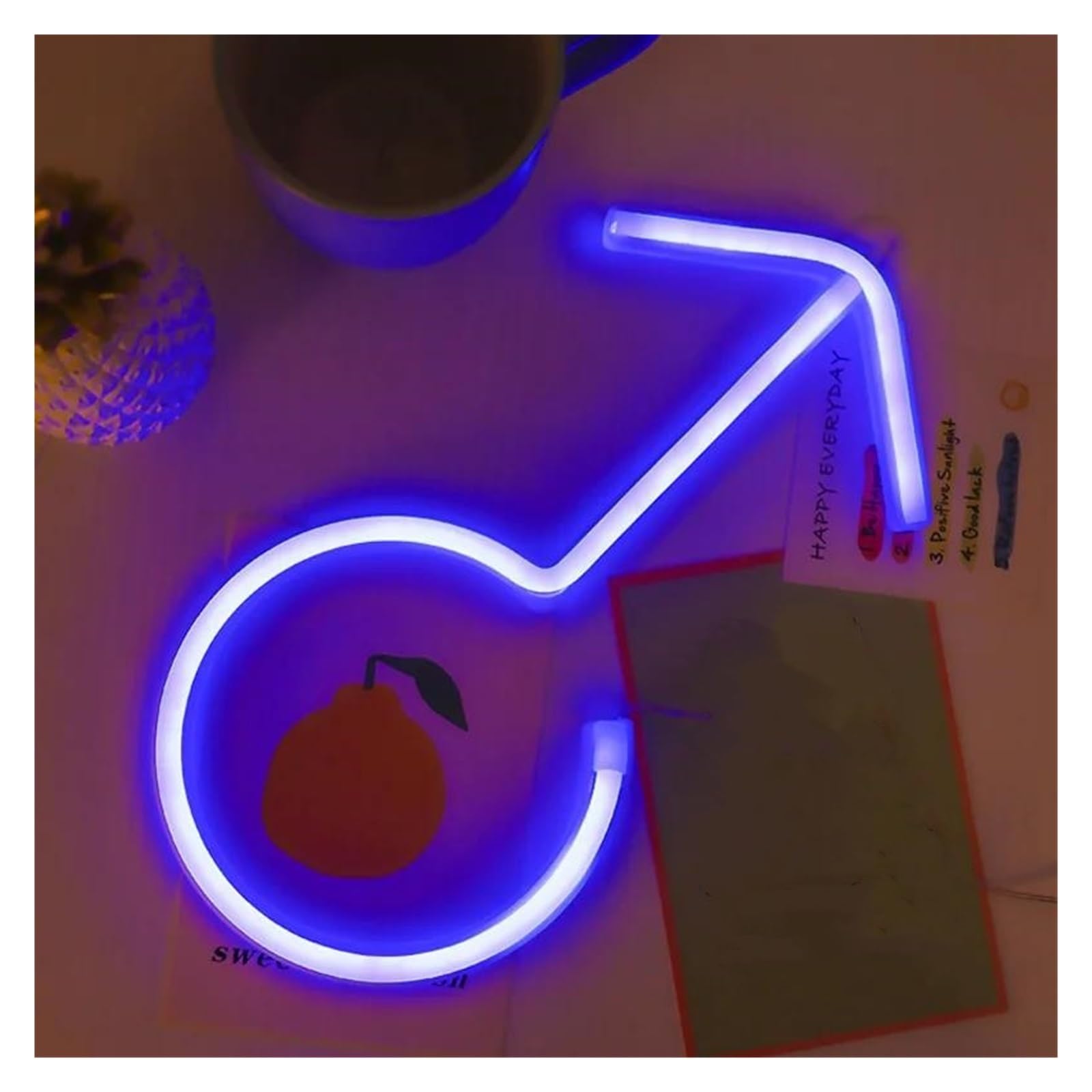 Luces Art Decoration Christmas Lámpara De LED Neón Para Decoración De Habitación, Letrero De Neón Para Pared, Habitación, Fiesta, Baño, Decoración, Luz Nocturna De Neón(Boy-Blue)