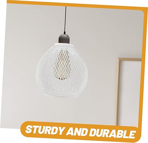 Miniatura 9 de Happyyami Pantalla hueca de hierro forjado Caja de metal Candelabros de metal Farol de metal Cesta de luz Lámpara de techo Cubierta de luz japonesa