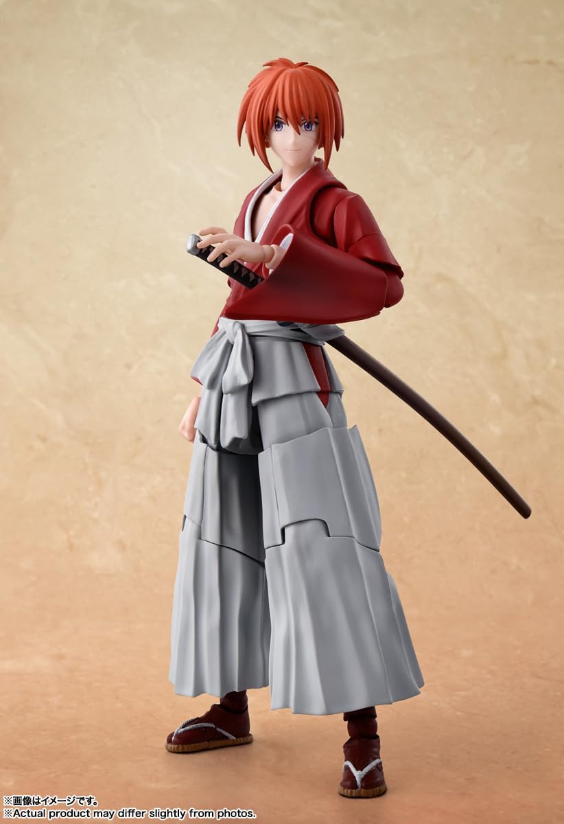 TAMASHII NATIONS - Rurouni Kenshin: Meiji Swordsman Romantic Story - Kenshin Himura, Bandai Spirits S.H.Figuarts Action Figure
