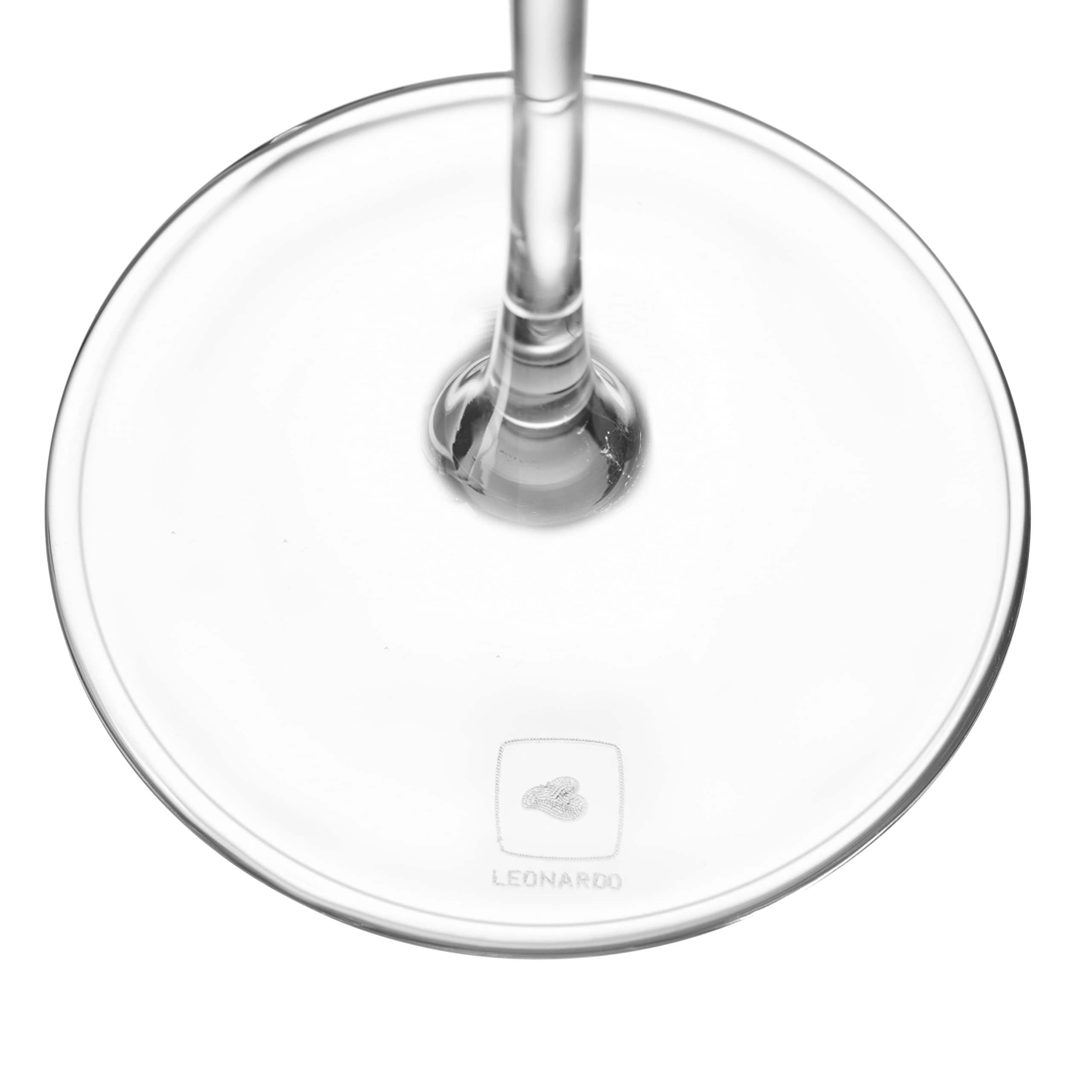 LEONARDO HOME Brunelli Sekt-Gläser 6er Set • spülmaschinenfeste Prosecco-Kelche • Champagner-Glas mit gezogenem Stiel • Schaum-Wein Gläser • 340 ml • 066408