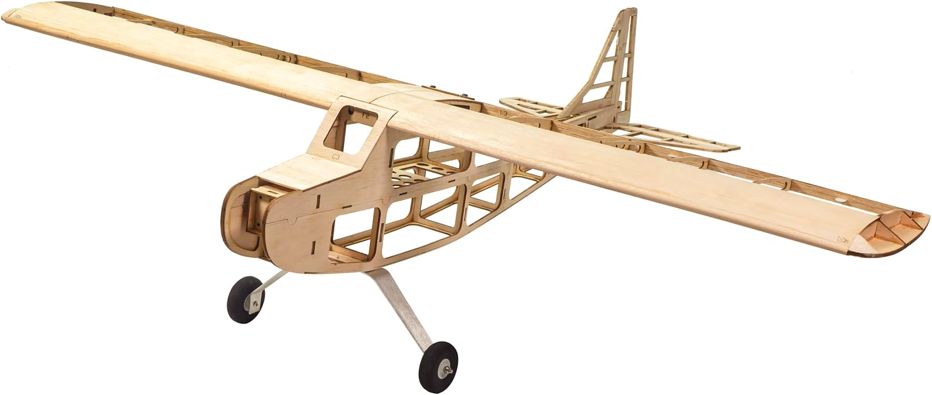 Balsa Wood Airplane Kits T05 Vogee-08 Training Plane, 32" Wingspan Laser Cut Unassembled Flying Model Aircraft to Build, DIY RC Airplane Kit for Adults (KIT+Motor+ESC+Servo+Prop)