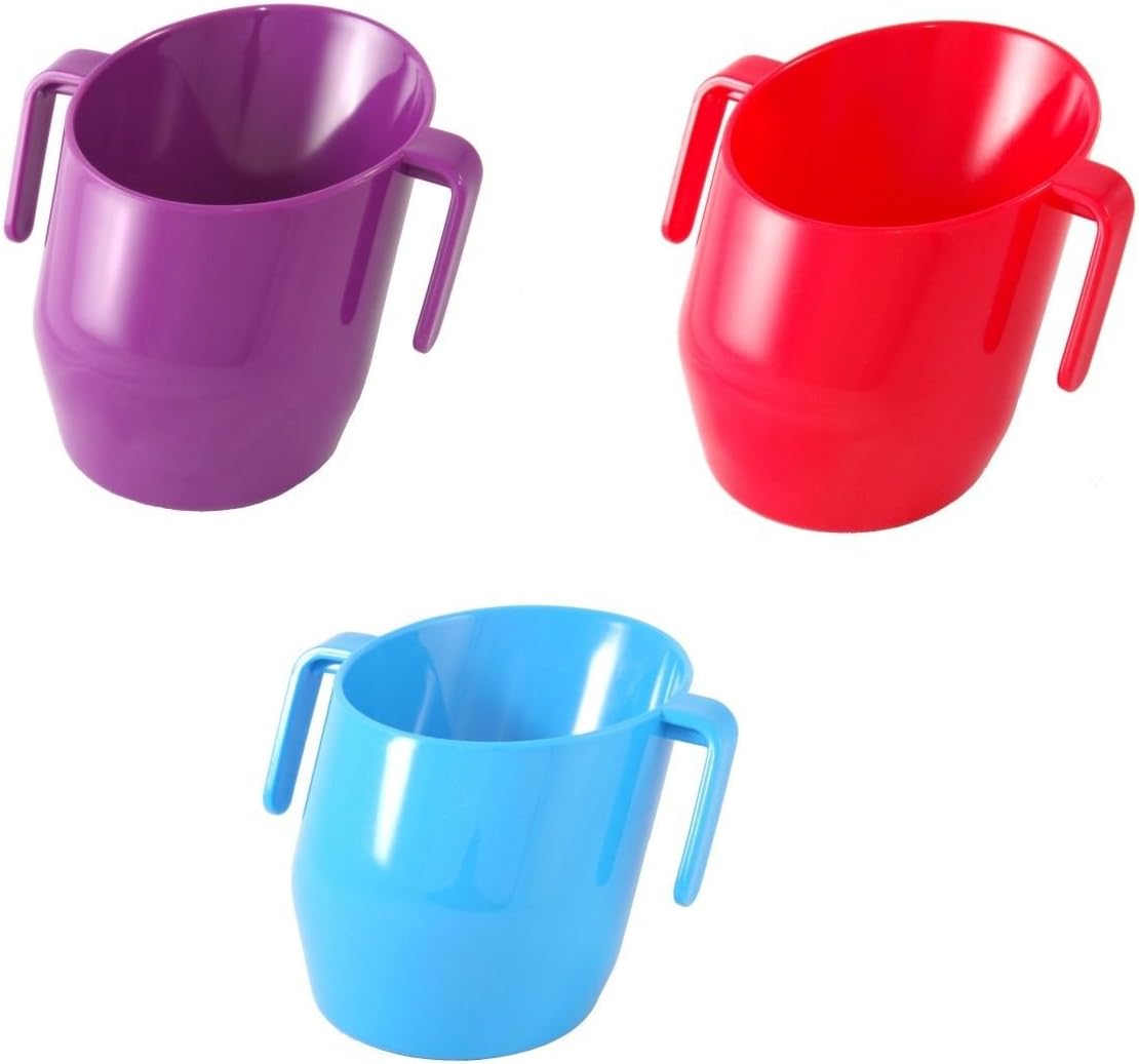 Cup Bundle - Purple & RED & Blue - Solid Colour 3 Items