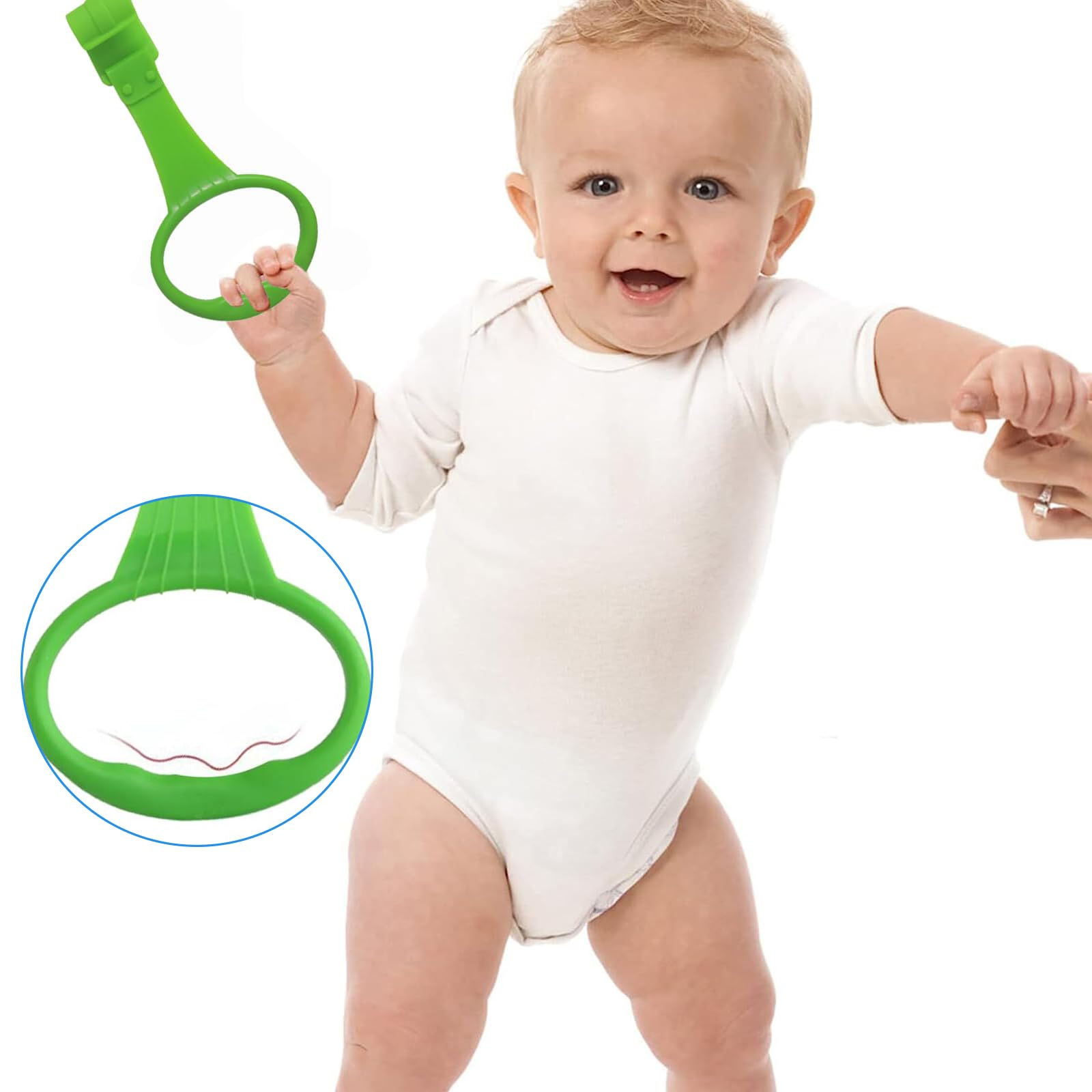 4PCS Balance Training Rings Lightweight Heat Resisting Baby Stand Pulls...