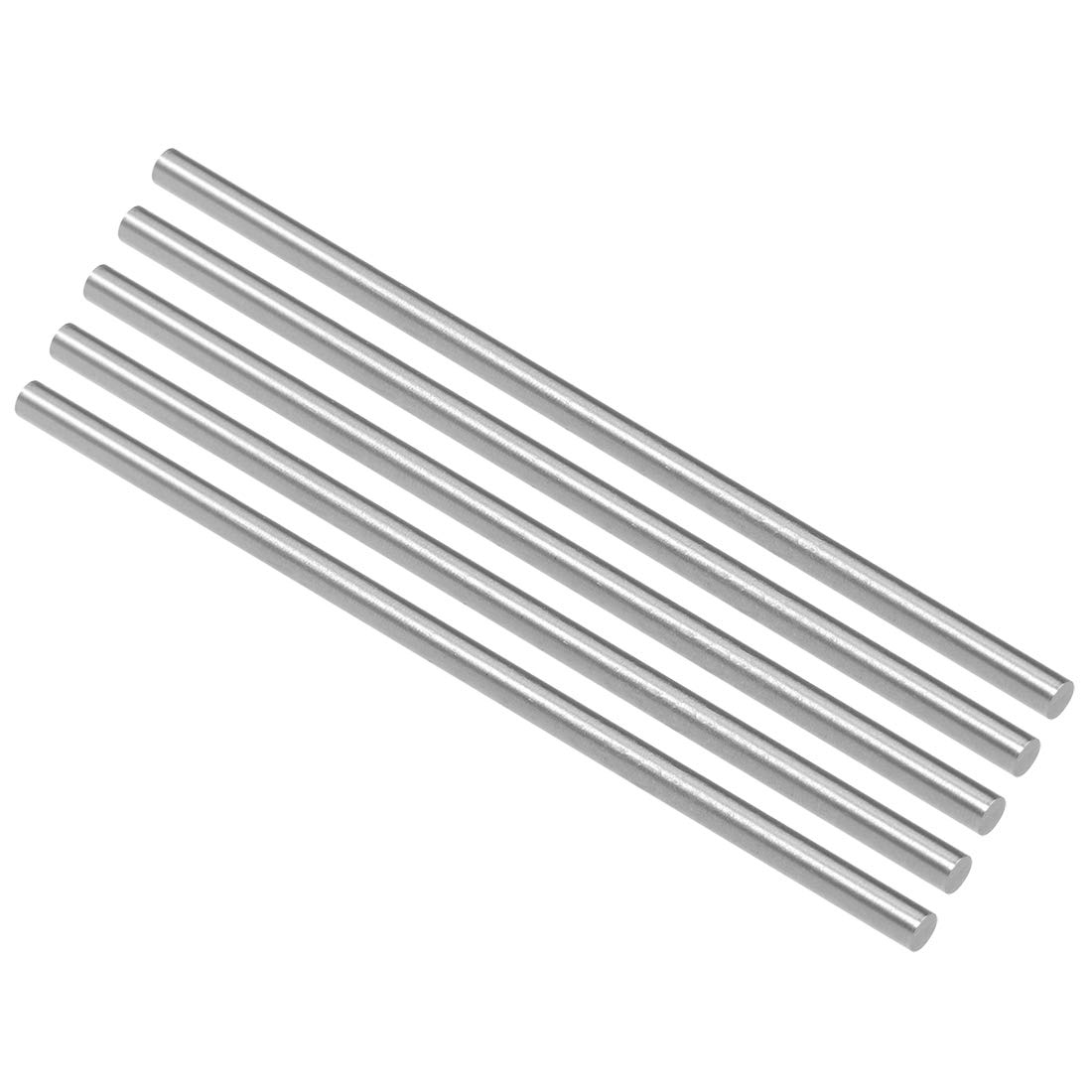 Sourcing Map Lot De 5 Tiges Rondes HSS 3.7mm X 100mm - Acier Rapide Pour Tournage, Modélisme Et Réparations