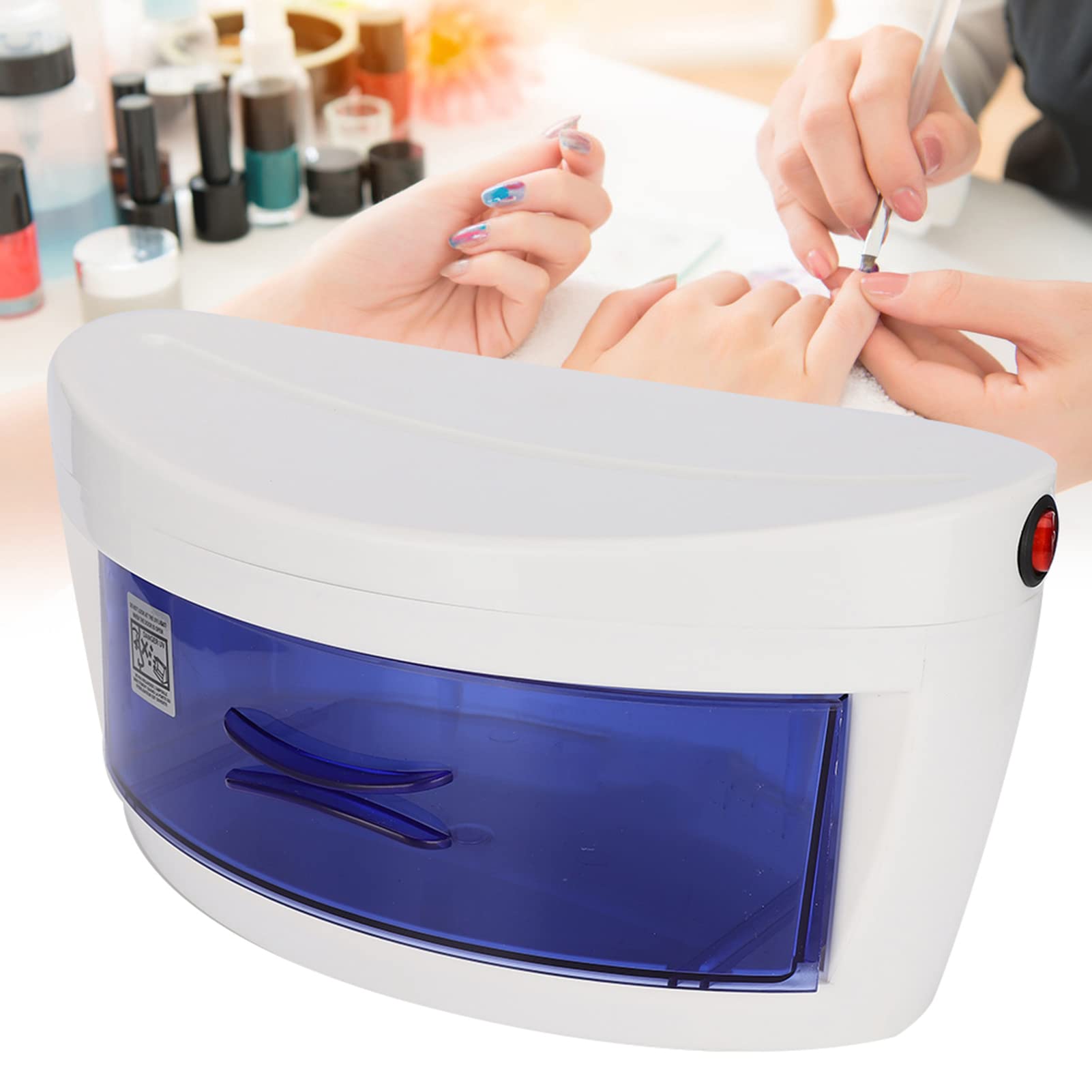 Sterilizzatore per nail art, Sterilizzatore UV LED Intelligente per Smalto armadio per disinfezione UV con ozono cassetta degli attrezzi per nail art per Parrucchieri Saloni di Bellezza Manicure
