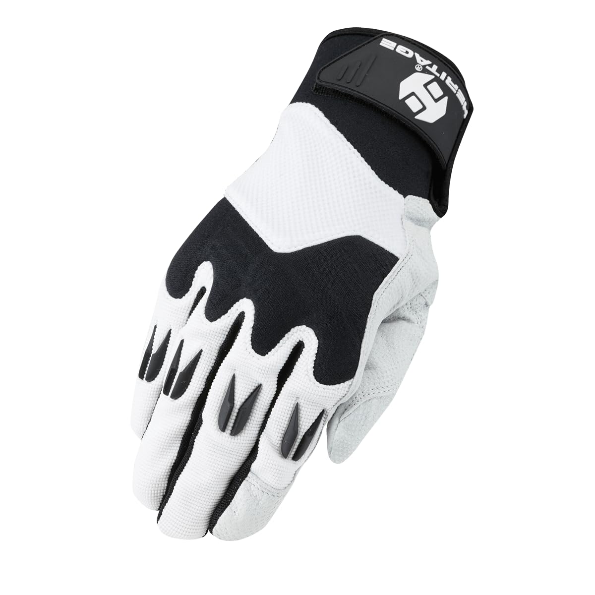 Heritage Performance Gloves, Polo Pro Glove, Size 10, White/Black