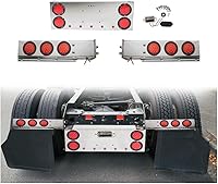 Vista 8 de Mytee Products Barra de Luz de Gancho de Tapa de Barro Cargada con Resorte de Acero Inoxidable de 30" con Recortes de Luz Redondos – Espaciado