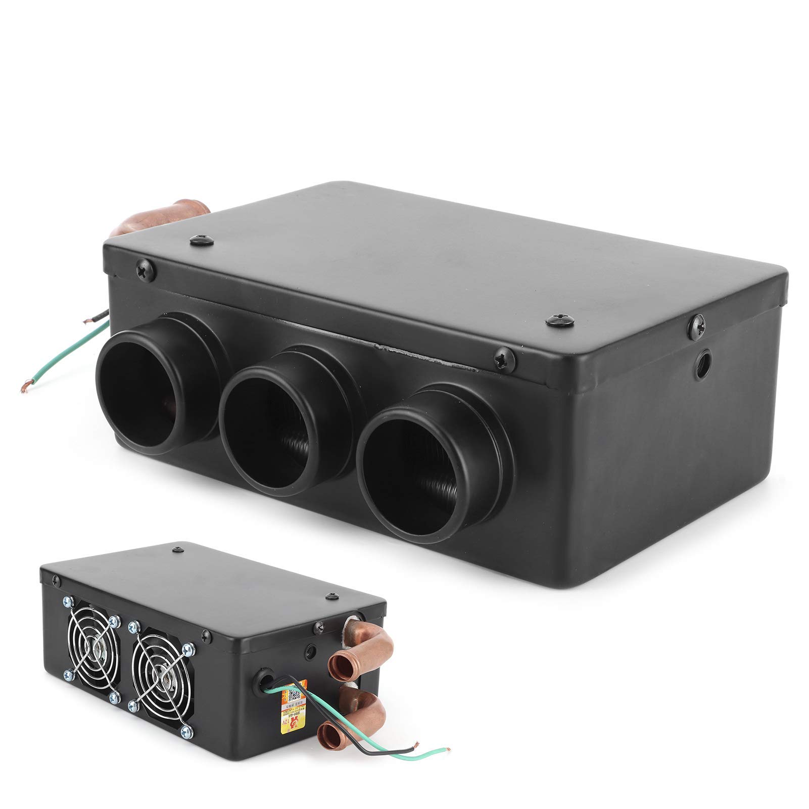 Ejoyous Portatile Riscaldatore per Auto, 12V 50W, 3 Fori, Sbrinatore per Parabrezza, Dispositivo di Rimozione della Foschia, Riscaldatore Invernale