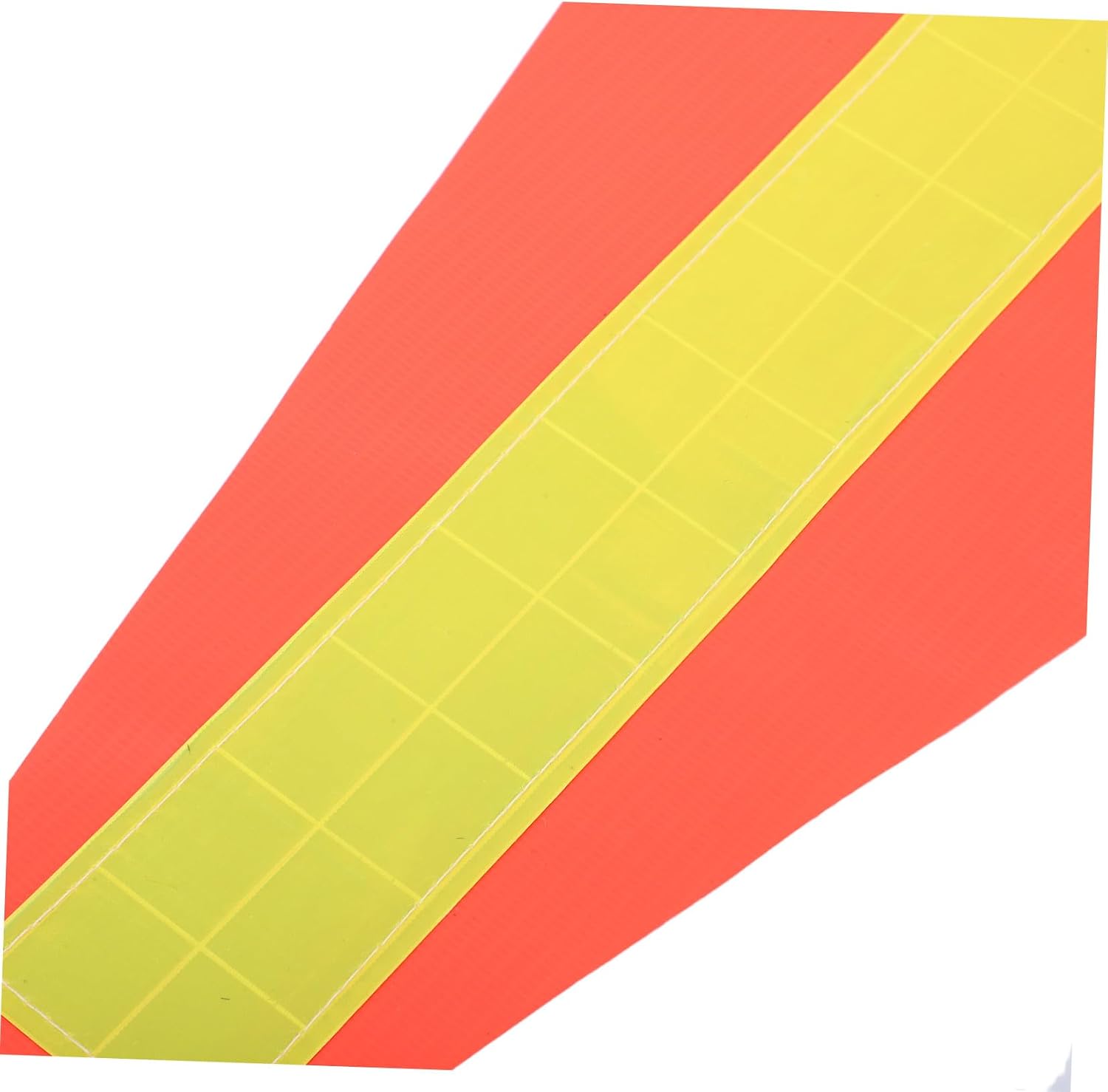 ORFOFE 2pcs Bike Safety Flags with Reflective Triangle High Visibility Fabric for 6mm Poles, Bicycle and Electric Scooter Visibility Accessories for Riding Safety
