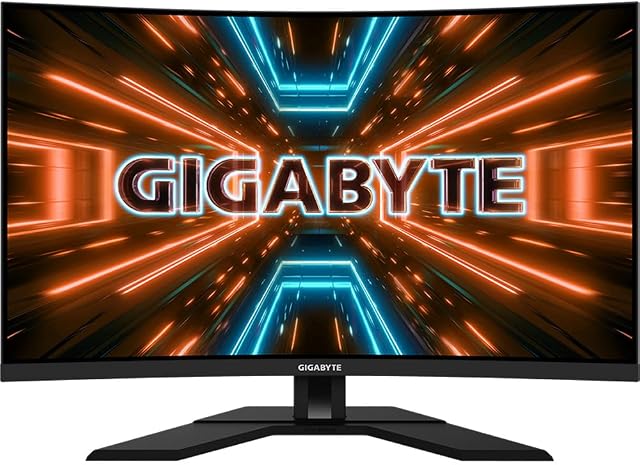 Gigabyte M32UC 31.5 Inch Curved VA 1500R 4K UHD (3840 x 2160) 144Hz (160Hz OC) 1ms FreeSync Premium Pro HDMI 2.1 Gaming Monitor
