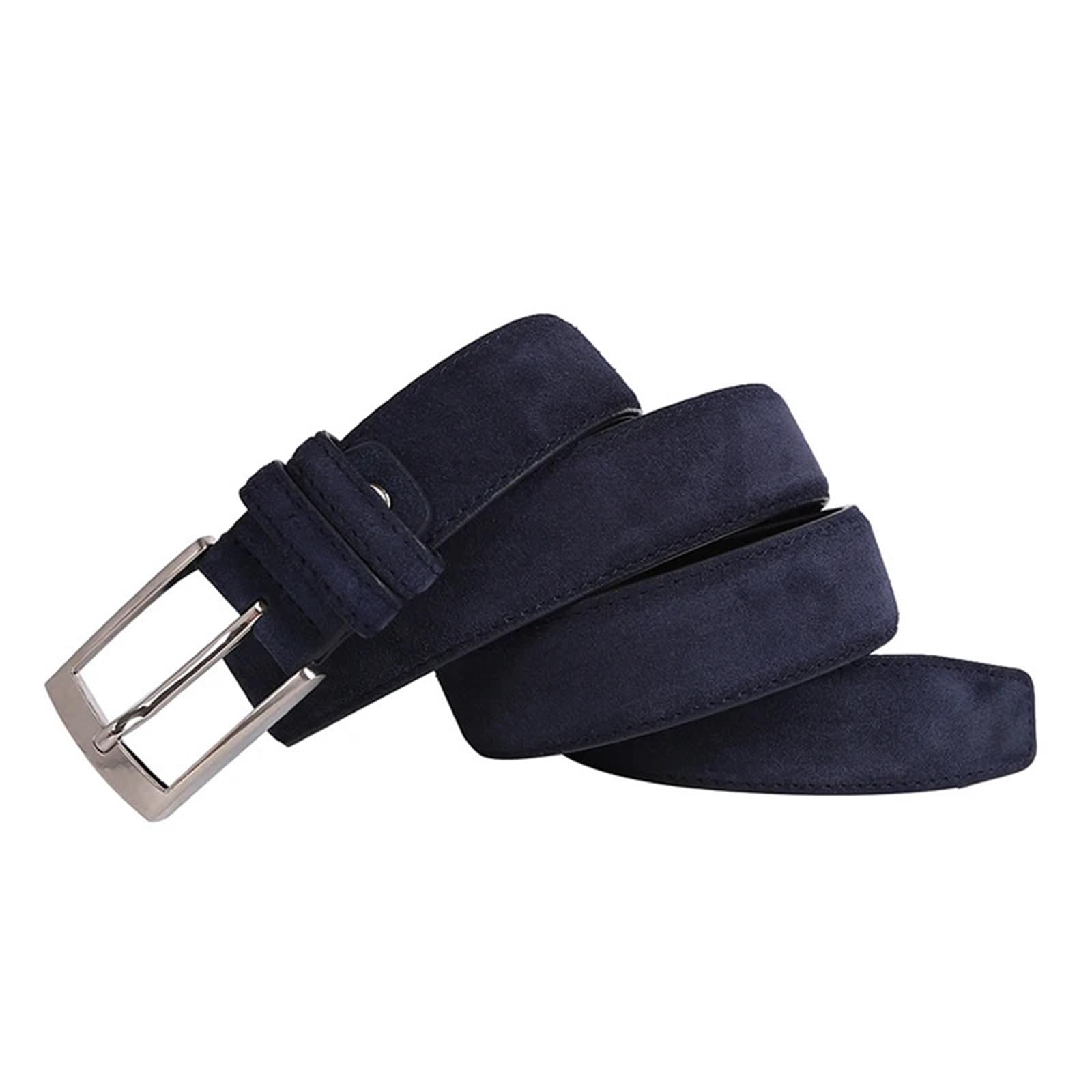 2 Stück Herrengürtel Echtledergürtel for Jeans Ledergürtel Männer Herrengürtel Gürtelriemen(Beige,115CM)
