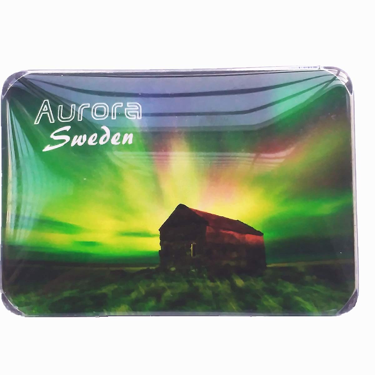 Magnete per frigorifero norvegese Aurora Mountain - Souvenir artico