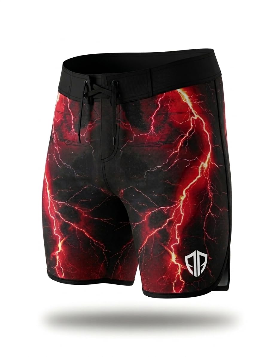 Aesthetic Armour Limited Edition Zeus Inferno Strike Board Shorts
