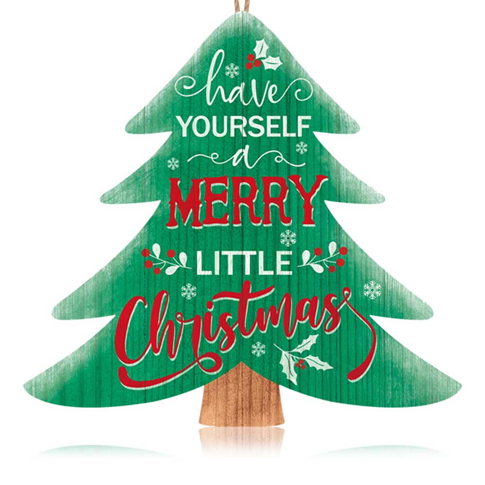 buy-toarti-christmas-tree-shaped-sign-plaque-with-mistletoe-snowflake