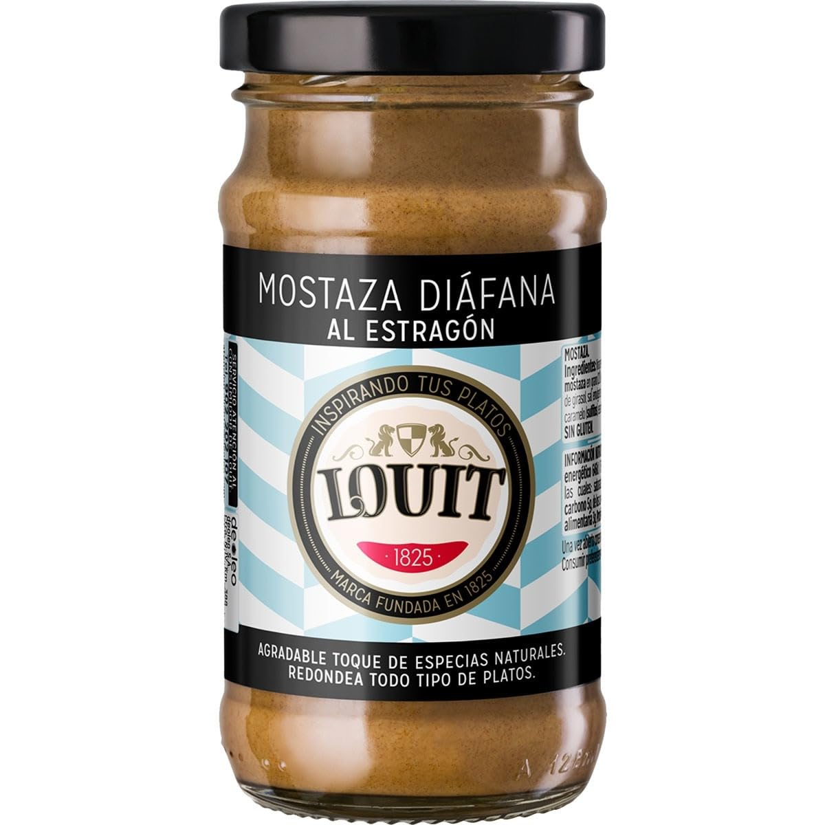 MADALO Louit mostaza al estragón 115grs cristal Pack 3 unidades 345grs