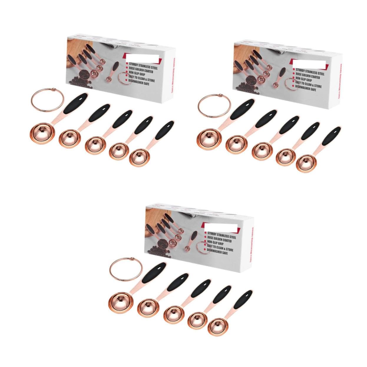 Alipis Lot De 3 Cuillères À Mesurer En Forme De Rose Cuillères À Café Ustensiles De Cuisine Cuillères À Cocktail Accessoires De Cuisine Cuillères À Mesurer Outil De Cuisson En