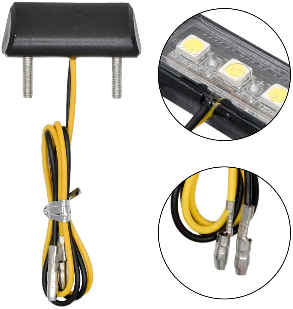 Luce LED Per Targa Moto - Bianco, 3 LED, Universale Per Honda, Yamaha, Ecc. - Foto 7