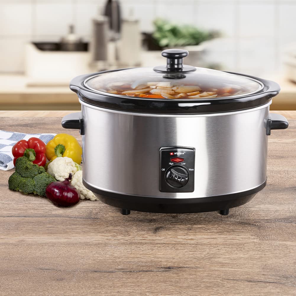 Pentola A Pressione Elettrica 3,5L - Rivestimento Antiaderente, Multifunzione, Cottura Veloce E Sana (Colore Rosso) - Foto 7