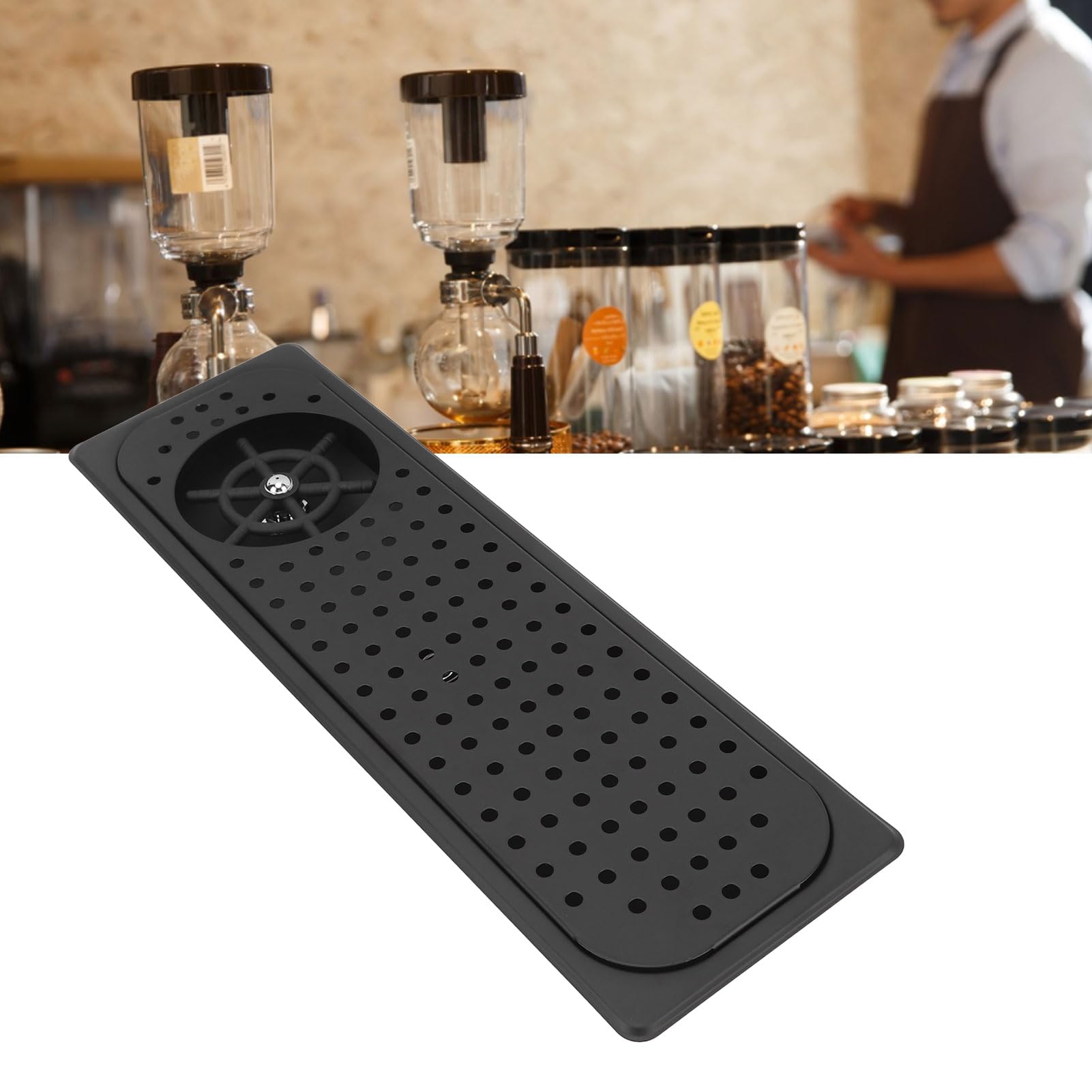 Sciacquatrice per Vetro per Lavello, Sciacquatrice per Brocca in Acciaio Inossidabile 304 Detergente Automatico per Tazze Incorporato per Risparmio di Tempo per Bar Caffetteria