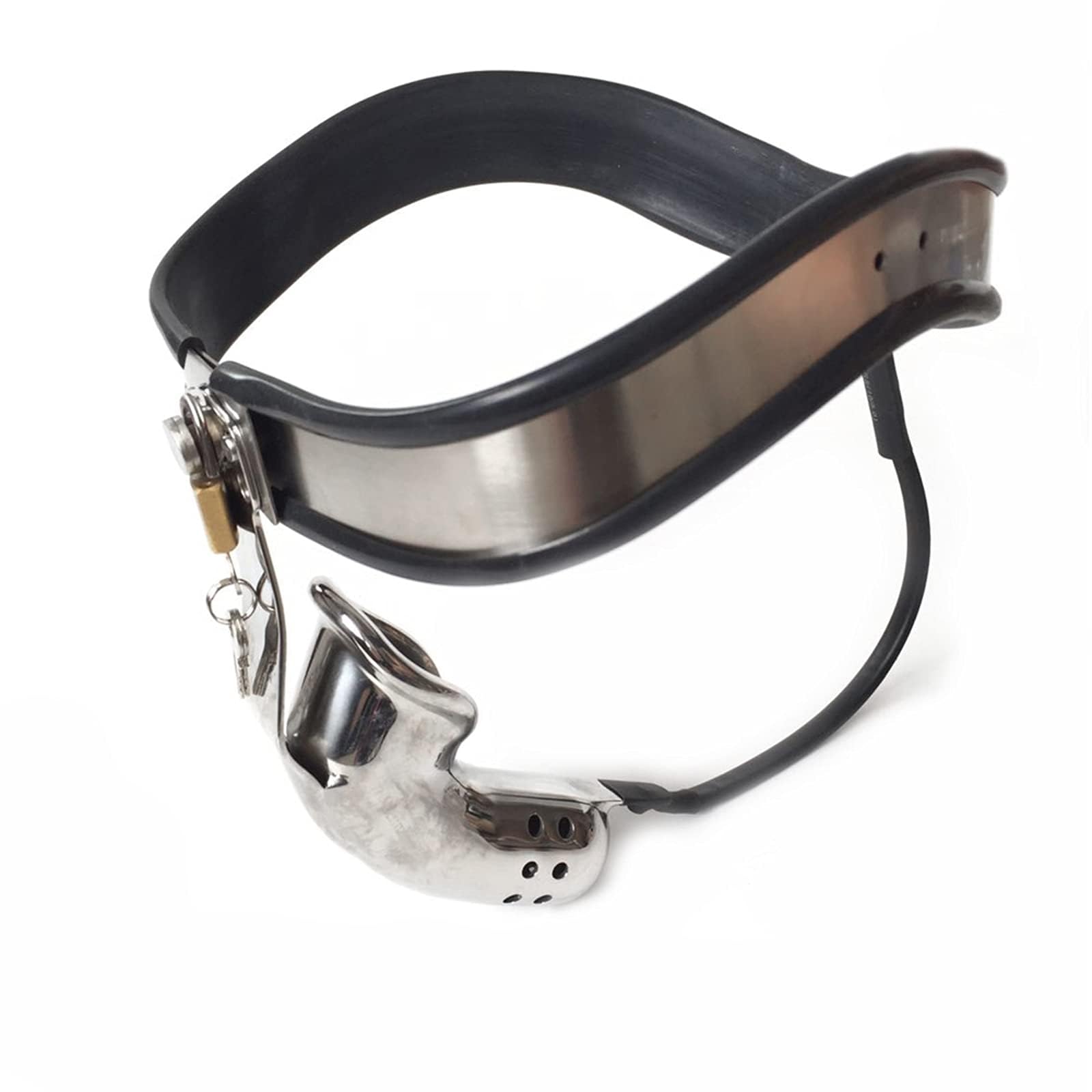 Set Di Giocattoli Sessuali Per Bondage Maschile Con Cintura Di Castità In Acciaio Inossidabile Da 60-150 Cm, Incluso Plug Anale Rimovibile, Gabbia Per Il Pene E Set Di Ritenuta