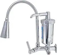 Torneira Gourmet de Cozinha com Filtro Inox Flexível Multidirecional e Arejador Dupla Função Certificado Inmetro
