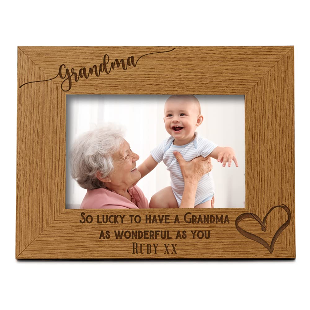 Personalised Grandma As Wonderful As You Photo Frame gift (4 x 6 Inch)