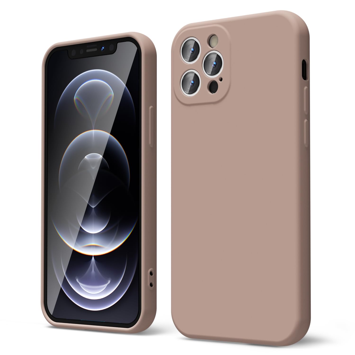 oakxco for iPhone 16 Pro Max Case Liquid Silicone, Soft Rubber Gel Elegant Aesthetic Basic Simple Cover, Cute Thin Slim TPU Matte Solid Color Plain Smooth Case for Women Girl, Light Pink — view 1795