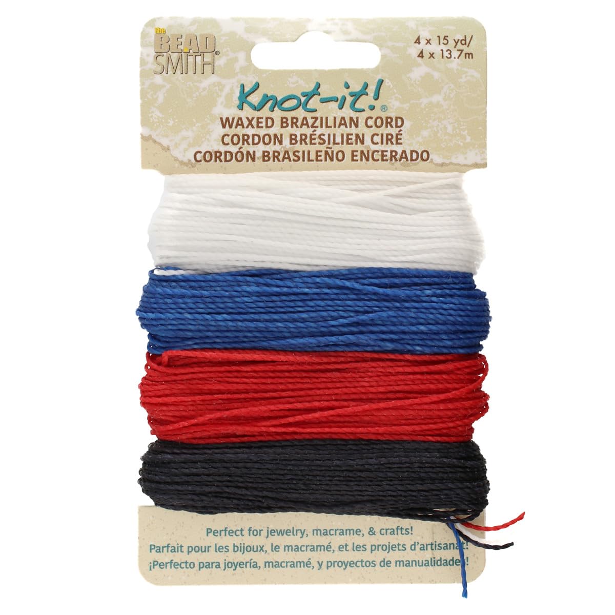 Cordon polyester ciré 0,7mm Beadsmith pour créer des cadeaux uniques faits main