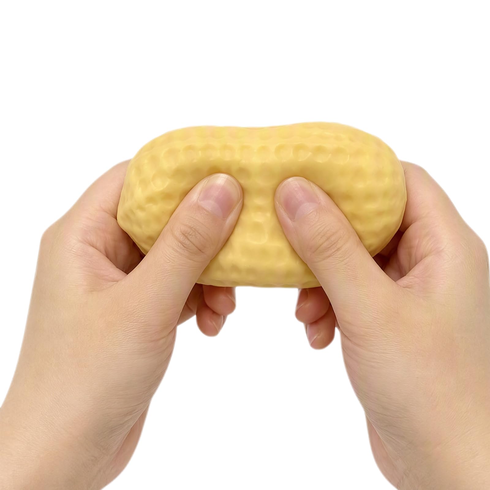 Crunchy Peanut Squishy ASMR Stress Ball, Slow Rising Bead Filled Sensory