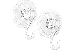 Heavy Duty 2-Pack Window Wreath Hanger with Suction and Key Lock